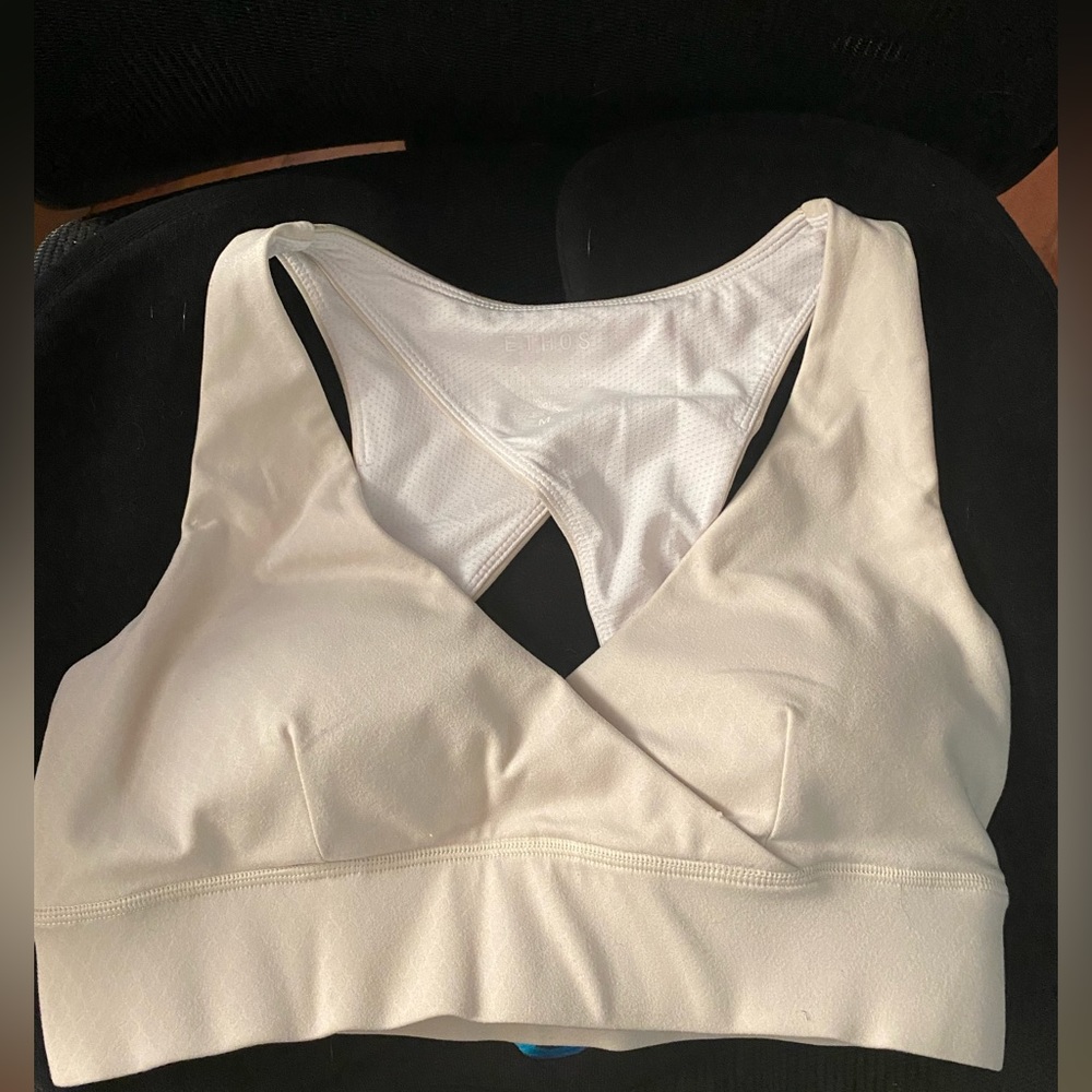 Snakeskin print sports bra